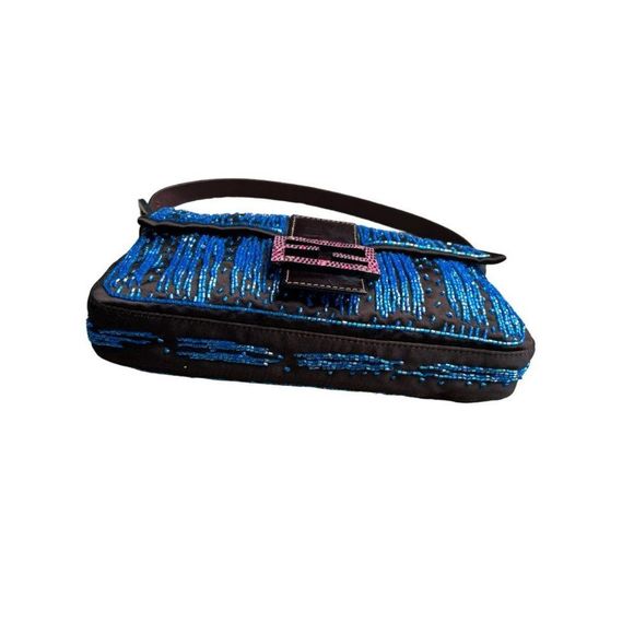 Fendi Satin Beaded Baguette - Picture 6 of 8